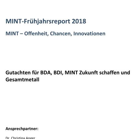 MINT-Frühjahrsreport 2018
